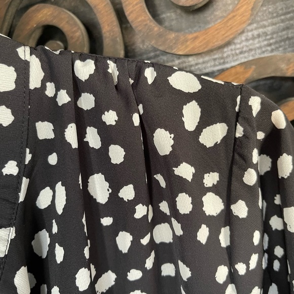 Polka Dot Dress L Boho Whimsy Goth Party Going Out Mini Classy Elegance - Picture 12 of 16